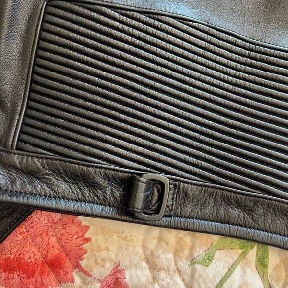 Balenciaga leather logo biker Jacket - Picture 14 of 16